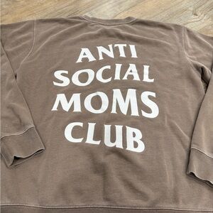 Anti Social Social Club Brown Crew Neck Sweater